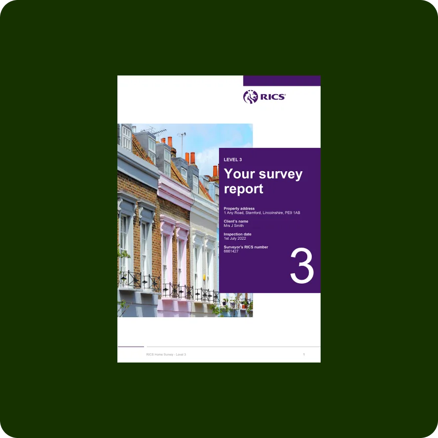 RICS Level 3 - Building Survey report template