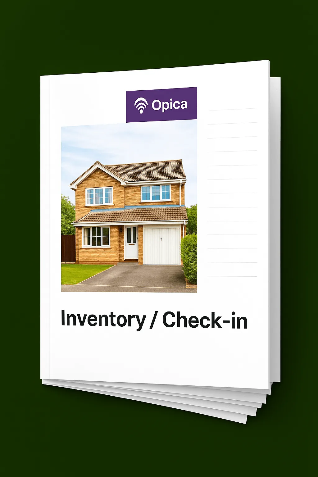 Inventory & Check-In report template