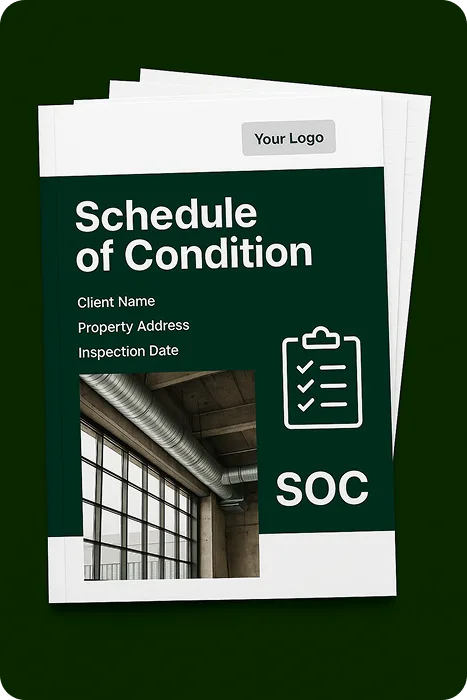Schedule of Condition report template