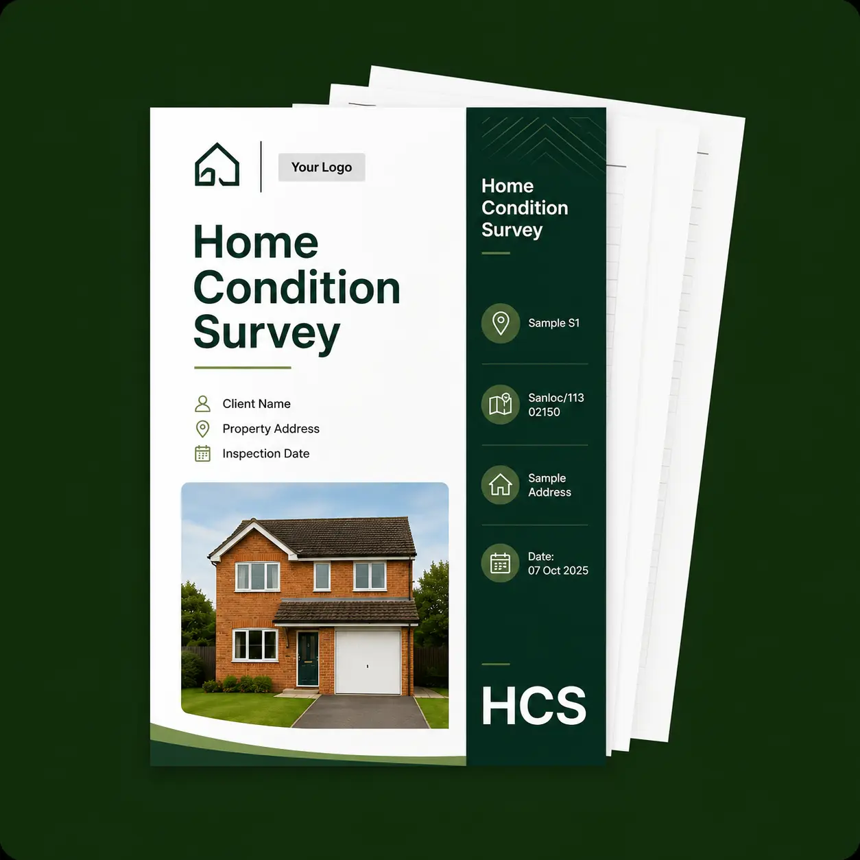 Home Condition Survey report template