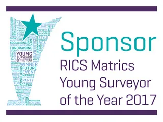 Imfuna Sponsors RICS Matrics Young Surveyor of the Year 2017 Award