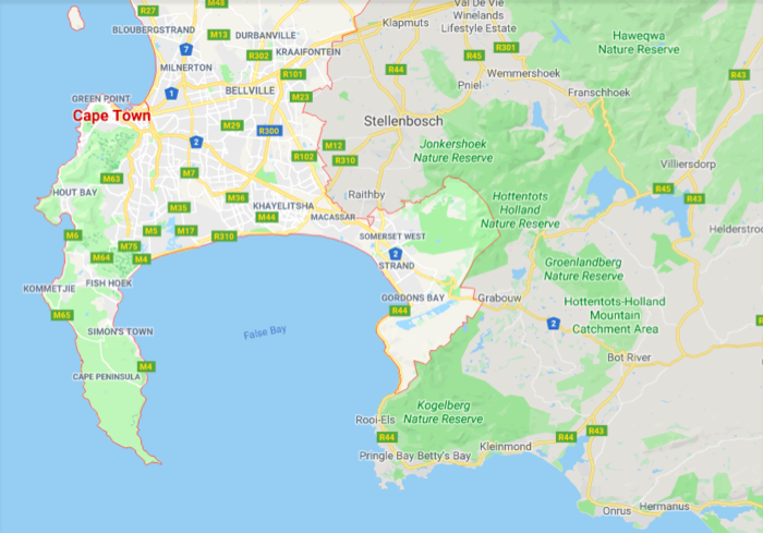 Imfuna Cape Town Map