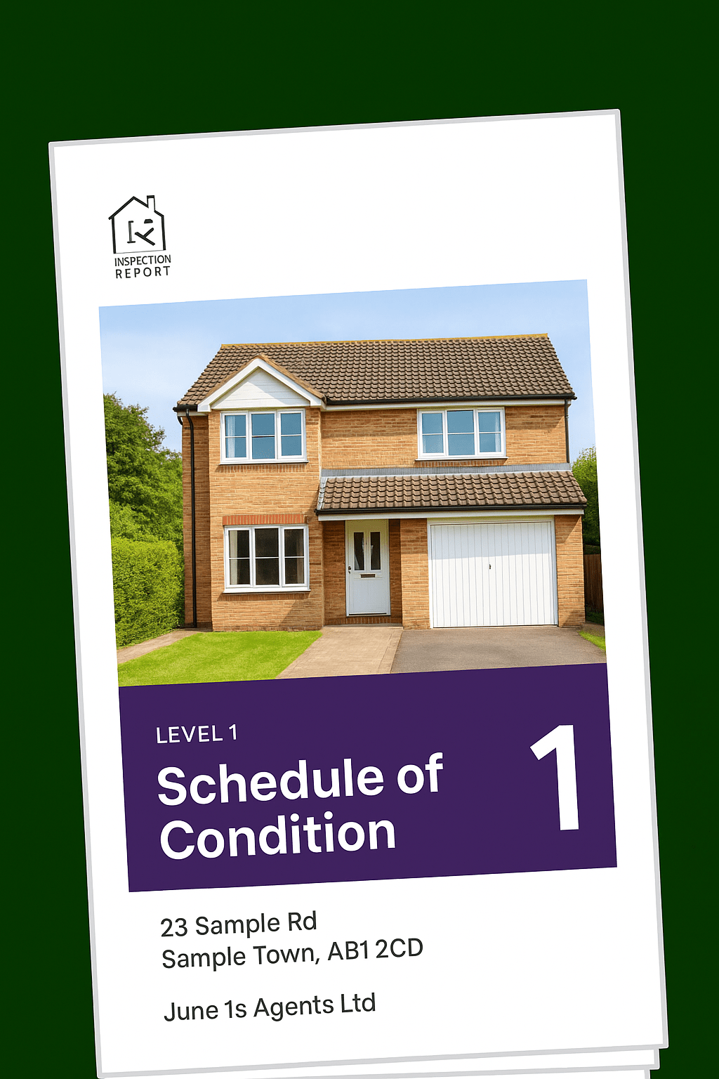 Schedule of Condition Report Cover - Let